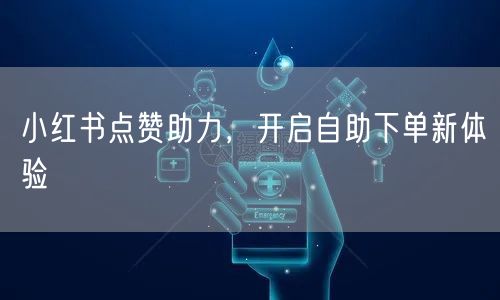 小红书点赞助力，开启自助下单新体验