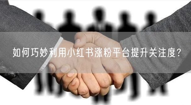 如何巧妙利用小红书涨粉平台提升关注度？