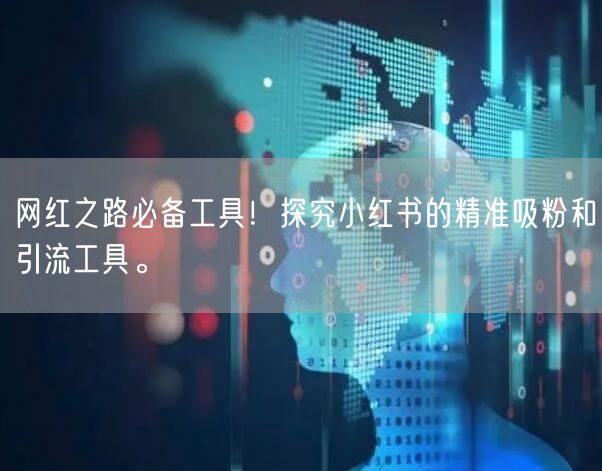 网红之路必备工具！探究小红书的精准吸粉和引流工具。