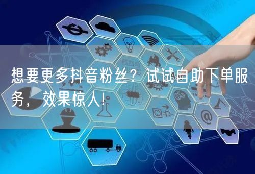 想要更多抖音粉丝？试试自助下单服务，效果惊人!