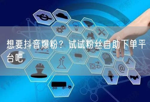 想要抖音爆粉？试试粉丝自助下单平台吧