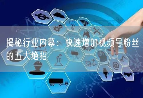 揭秘行业内幕：快速增加视频号粉丝的五大绝招