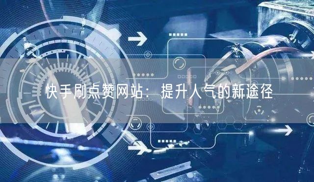 快手刷点赞网站：提升人气的新途径