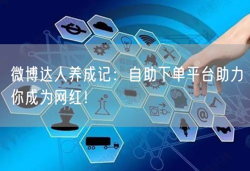 微博达人养成记：自助下单平台助力你成为网红！