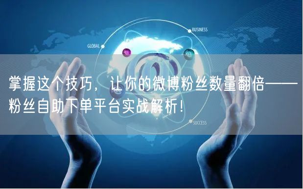 掌握这个技巧，让你的微博粉丝数量翻倍——粉丝自助下单平台实战解析！