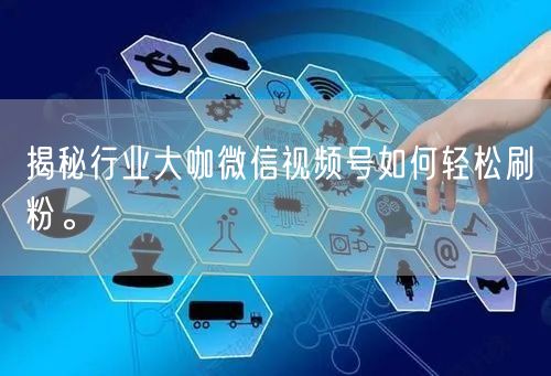 揭秘行业大咖微信视频号如何轻松刷粉。