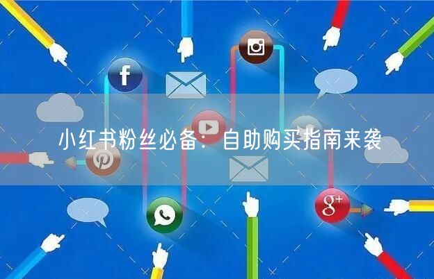 小红书粉丝必备：自助购买指南来袭