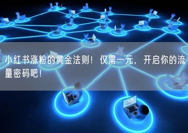 小红书涨粉的黄金法则！仅需一元，开启你的流量密码吧！