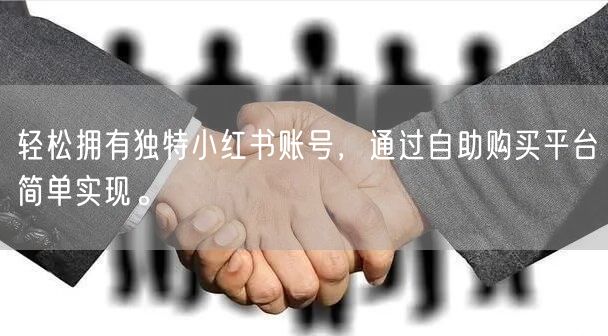 轻松拥有独特小红书账号，通过自助购买平台简单实现。