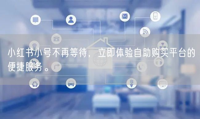 小红书小号不再等待，立即体验自助购买平台的便捷服务。
