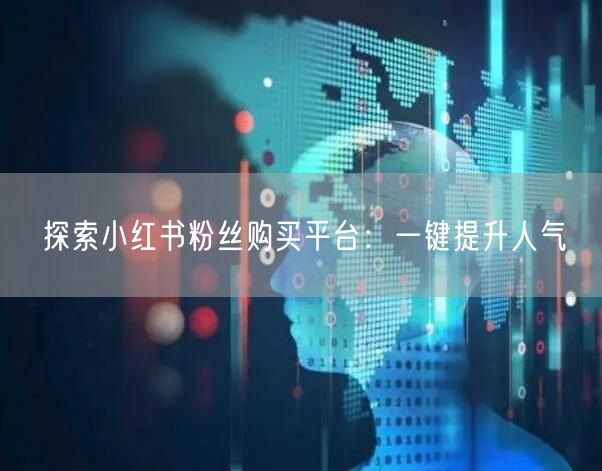 探索小红书粉丝购买平台：一键提升人气