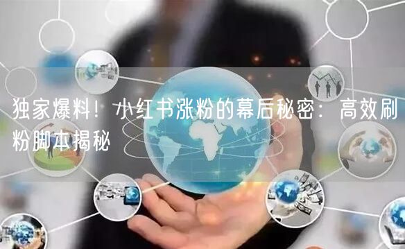 独家爆料！小红书涨粉的幕后秘密：高效刷粉脚本揭秘